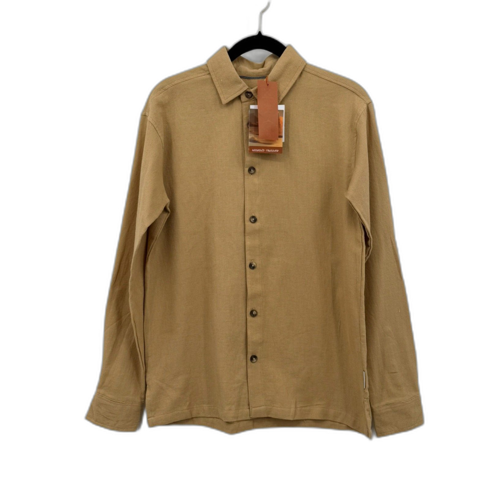 NWT Sovereign Code Archer K4018 Weekend Traveler Button Down Tan Large 14/16